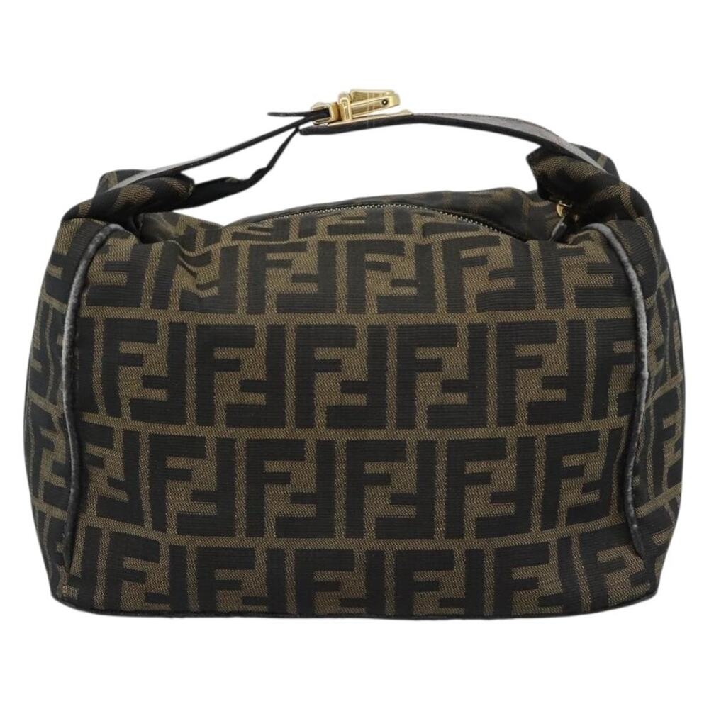 Fendi Zucca Vanity Handbag Black